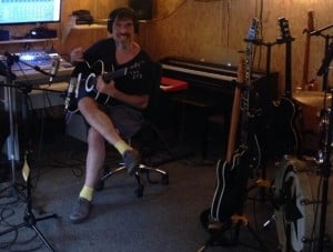Lobão trabalhando em seu novo álbum
