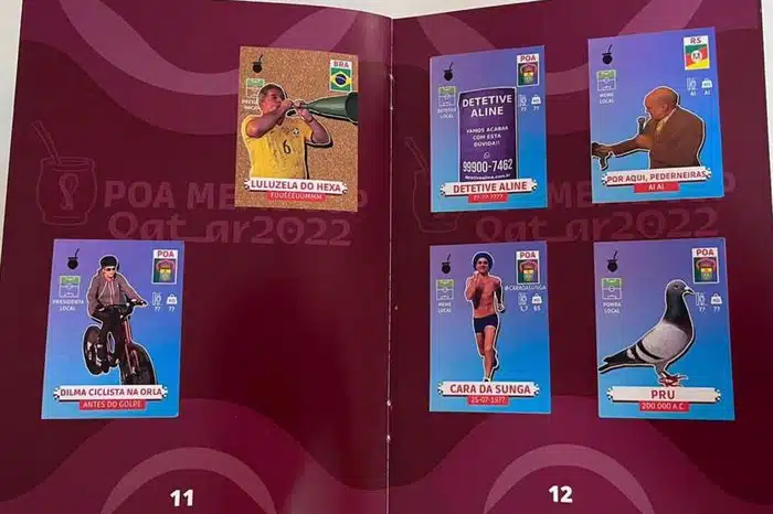 Álbuns e pacotes de figurinhas de Porto Alegre são entregues na Redenção