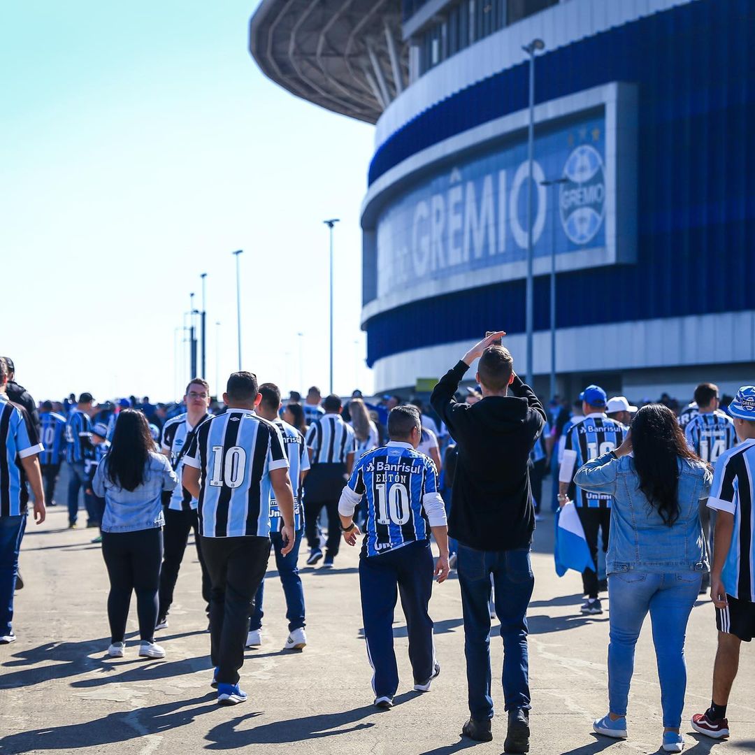 Imagem de divulgação de partida recente do Grêmio.