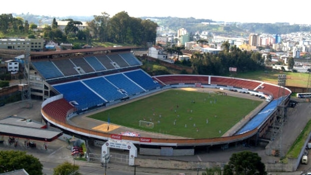 Vista aérea do Estádio Centenário em Caxias do Sul (RS)