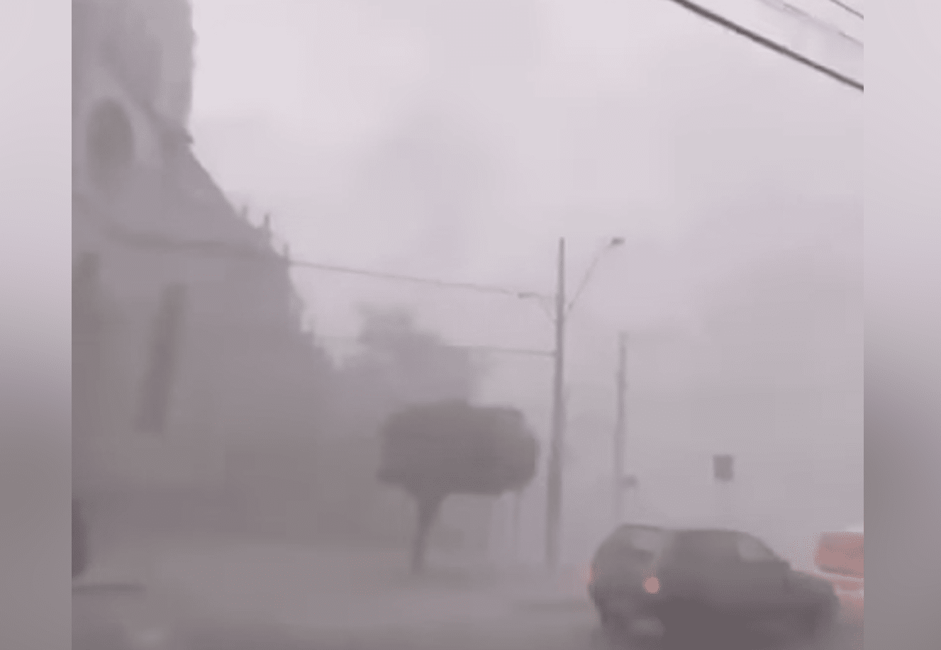Imagem de fenômeno meteorológico que atingiu Orleans.
