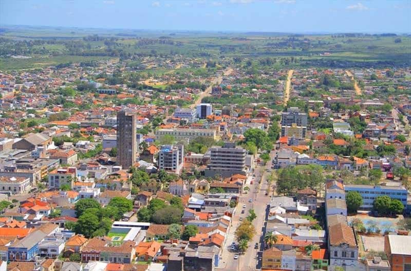 Foto mostra a cidade de Bagé, inclusa no ranking.
