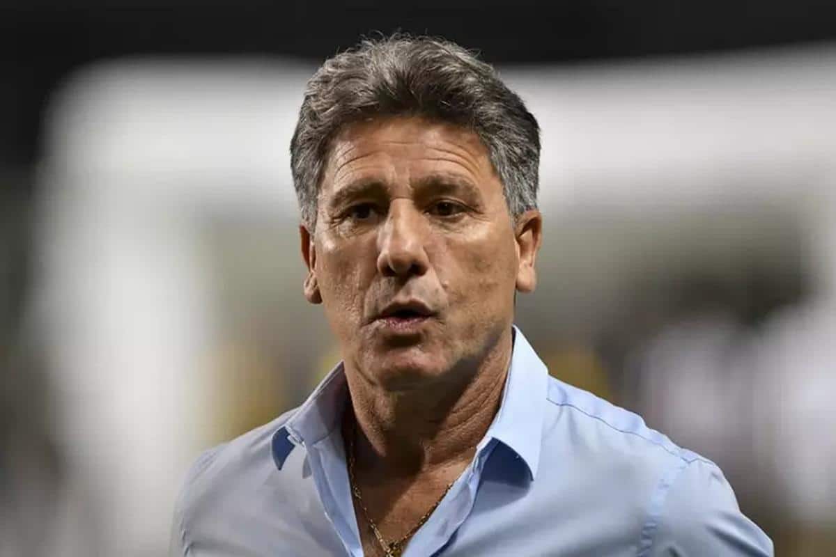 Foto mostra o técnico do Grêmio, Renato Gaúcho.