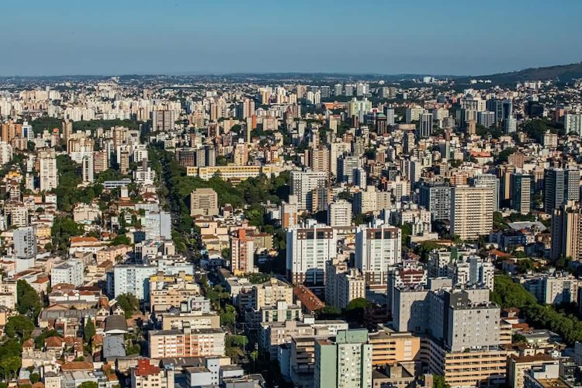 Porto Alegre vista do alto.