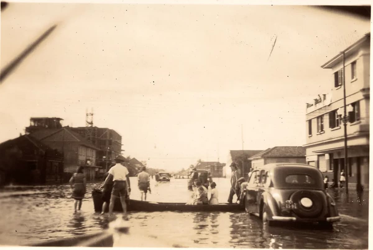 Porto Alegre inundada em 1941.
